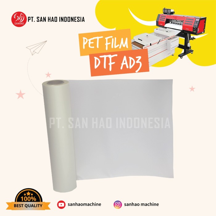 

✨Sale Pet Film Ad3 Dtf Roll 06 X 100 M Terbatas