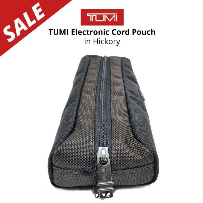 ✨Ready Tumi Cord Pouch / Electronic Cord Pouch - Hickory Terbaru