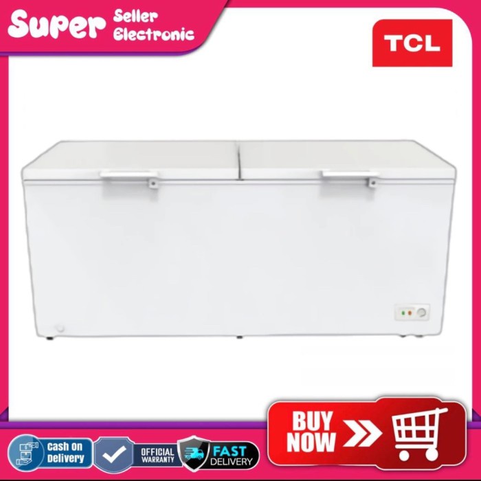 ✨Ready Tcl Chest Freezer 600 Liter Tcf-600Yid / Tcf 600Yid Freezer Box Limited