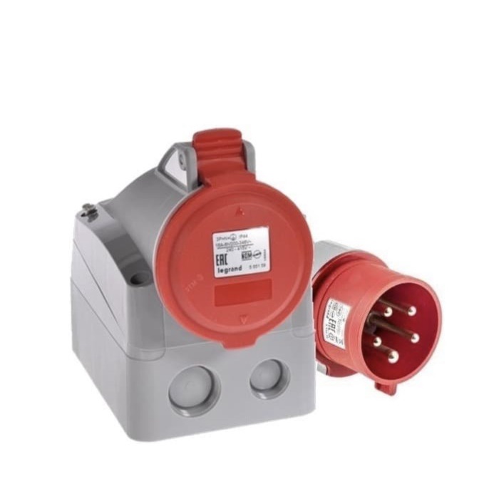 ✨Ori Legrand Set 555259 Surface Mounting Legrand 5 Kaki 32A 32 Ampere 5 Pin Limited