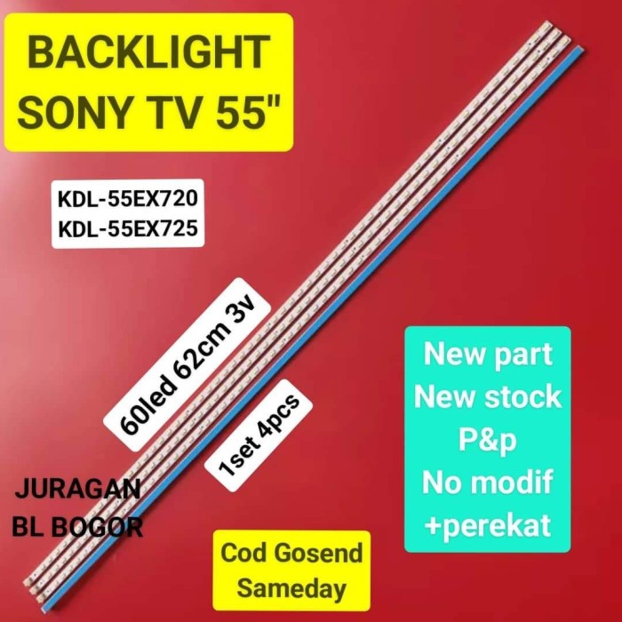 ✨New Lampu Led Bl Backlight Tv Sony Kdl-55Ex720 Kdl-55Ex725 55Ex720 55Ex725 Terbaru