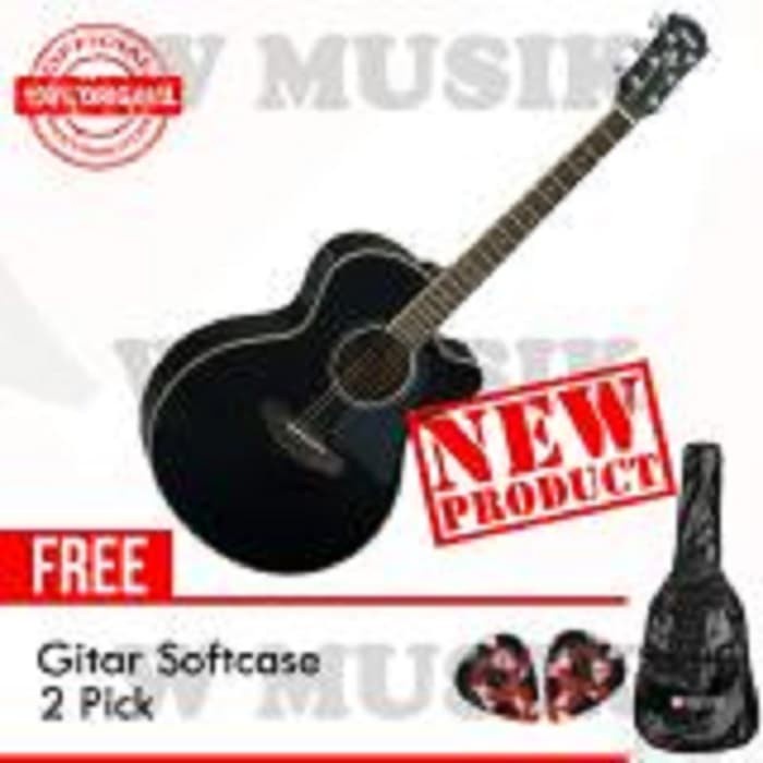 ✨New Ori Yamaha Gitar Akustik Elektrik Cpx 600 - Hitam  Softcase  2 Pick Terbatas