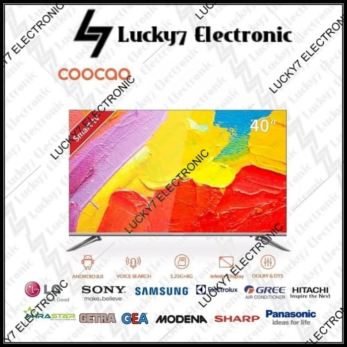 ✨New Led Tv Coocaa 40E6 Smart  Android Tv 40 Inch Terbaru