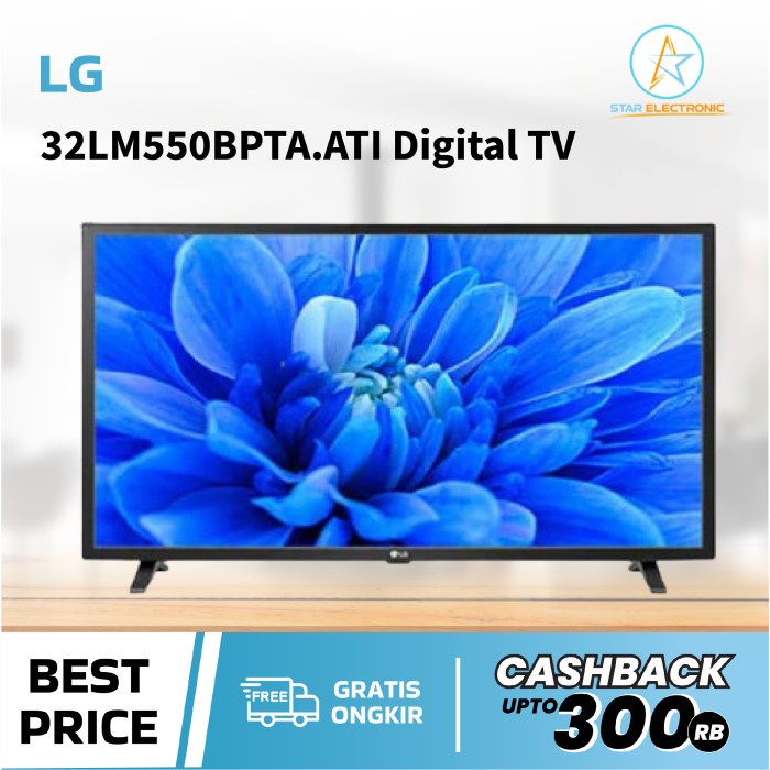 ✨New Tv Led 32 Televisi Lg 32Lm550Bpta.Ati Digital Fhd Original Garansi Terbaru