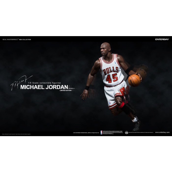 ✨Baru Enterbay 1/6 Michael Jordan #45 White Jersey Terbatas