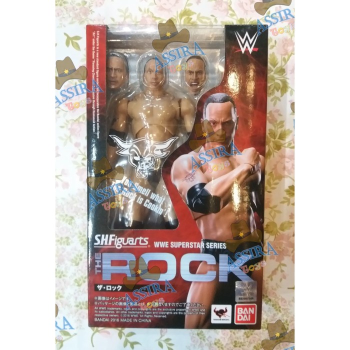 ✨Baru Original Shf Wwe The Rock Raw Smackdown Smack Down Mattel Elite Bandai Berkualitas