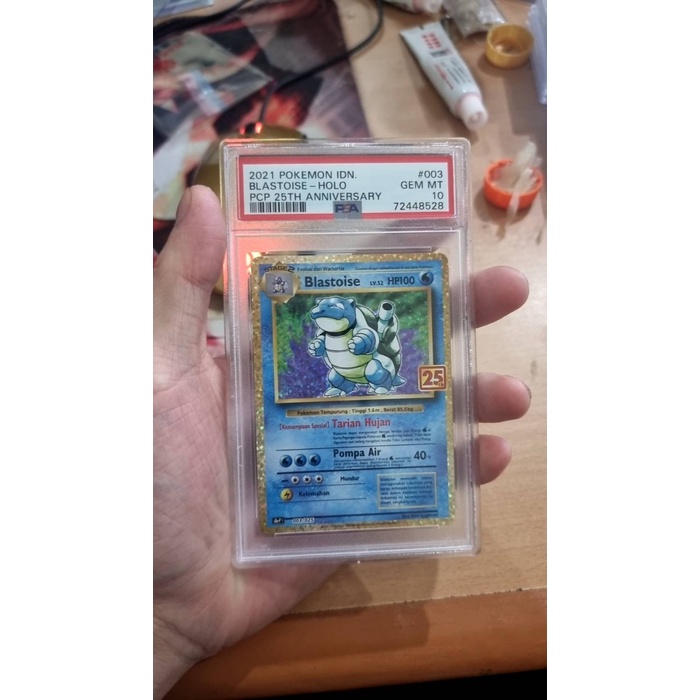✅Termurah Indonesia 25Th Anniversary Blastoise Psa 10 Limited