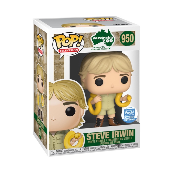 ✨Baru Funko Pop Excluisve Funko Shop Australian Zoo - Steve Irwin With Snake Terbatas