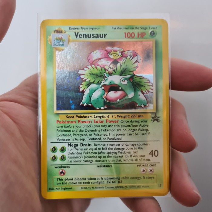 ✅Termurah Kartu Pokemon - Venusaur Promo Wotc 13 Terbaru