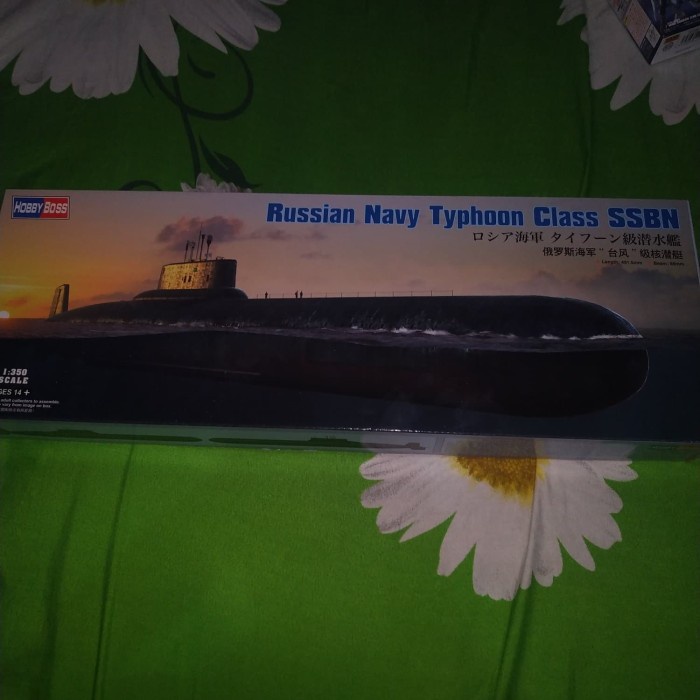 ✅Termurah Submarine Russian Navy Typhoon Class Ssbn Modelkit Hobby Boss 1/350 Limited