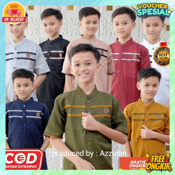 Bsju Lebaran Anak2 Kenko Kemeja Koko Remaja Tanggung Bajy Ngaji Amak Laki2 Pakean Moslim Ank Baju Ko