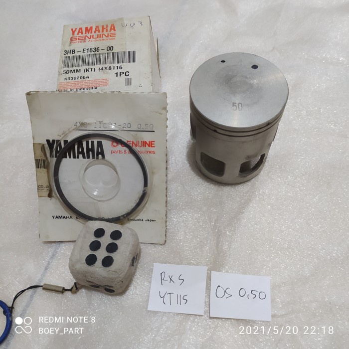 ✨Baru Piston Seher Ring Rxs Rx S Yt115 Yt 115 Os 50 Original Yamaha Nos Diskon
