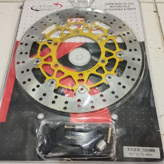 ✨New Disc Ktc Racing Floating 320Mm Depan Tiger Old/ Piringan Tiger Lama Limited