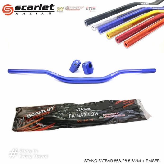 ✨New Stang Fatbar Scarlet Low Biru Fullset Berkualitas