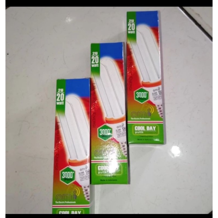 lampu Omi 2 u putih PLC harga grosir