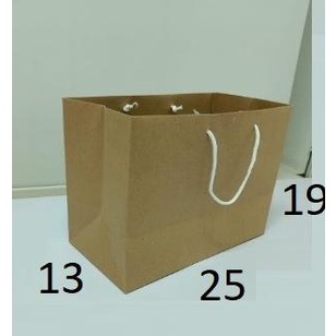 

Buruan beli] 25x19x13 Paper Bag Kraft Coklat Tas Kantong Kertas Brownies Bolu