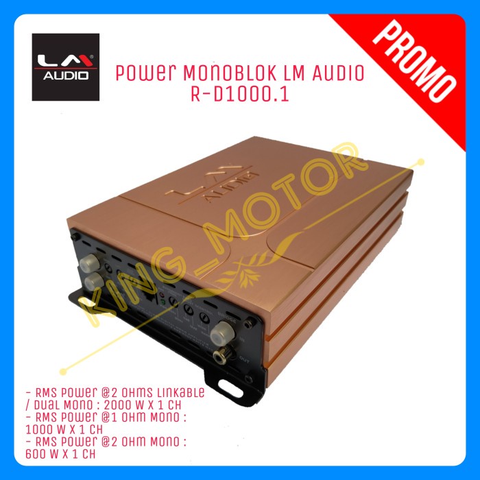 ✅New Ori Power Monoblok Lm Audio R-D1000.1 Terbatas