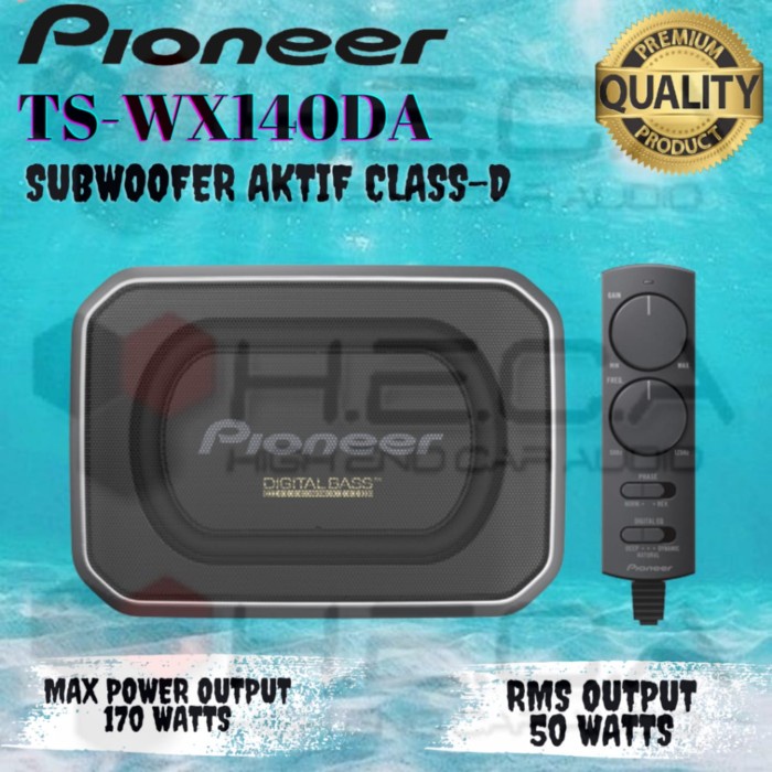 ✅New Ori Pioneer Ts-Wx140Da Subwoofer Aktif Active Under Seat Bass Kolong Mobil Berkualitas