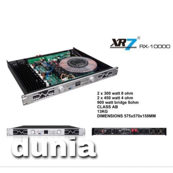 ✅Ori Power Xr7 Rx10000 Amplifier Rx 10000 Class Ab Warna Silver Sama Hitam Terbaru