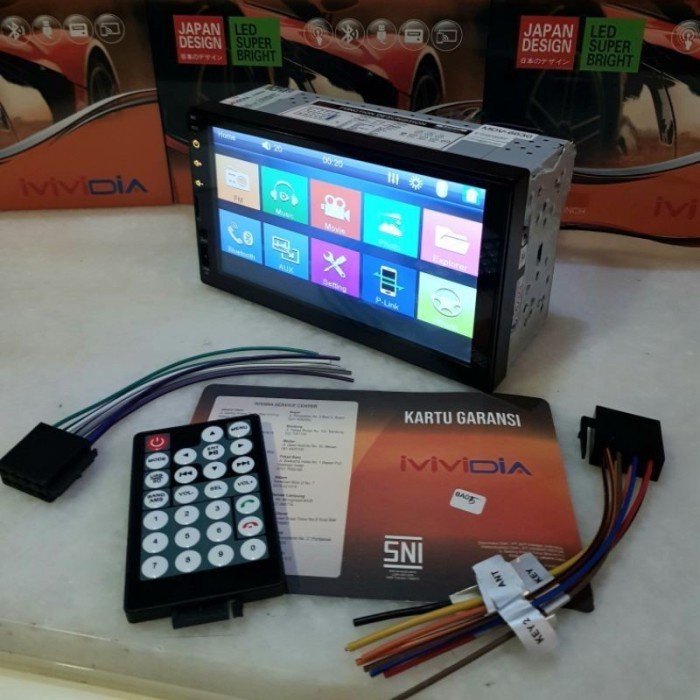 ✅New Ori Double Din 7 Inch Ivividia Mdv-6630 Mirrorlink Mp5 Tape Mobil Sni Berkualitas