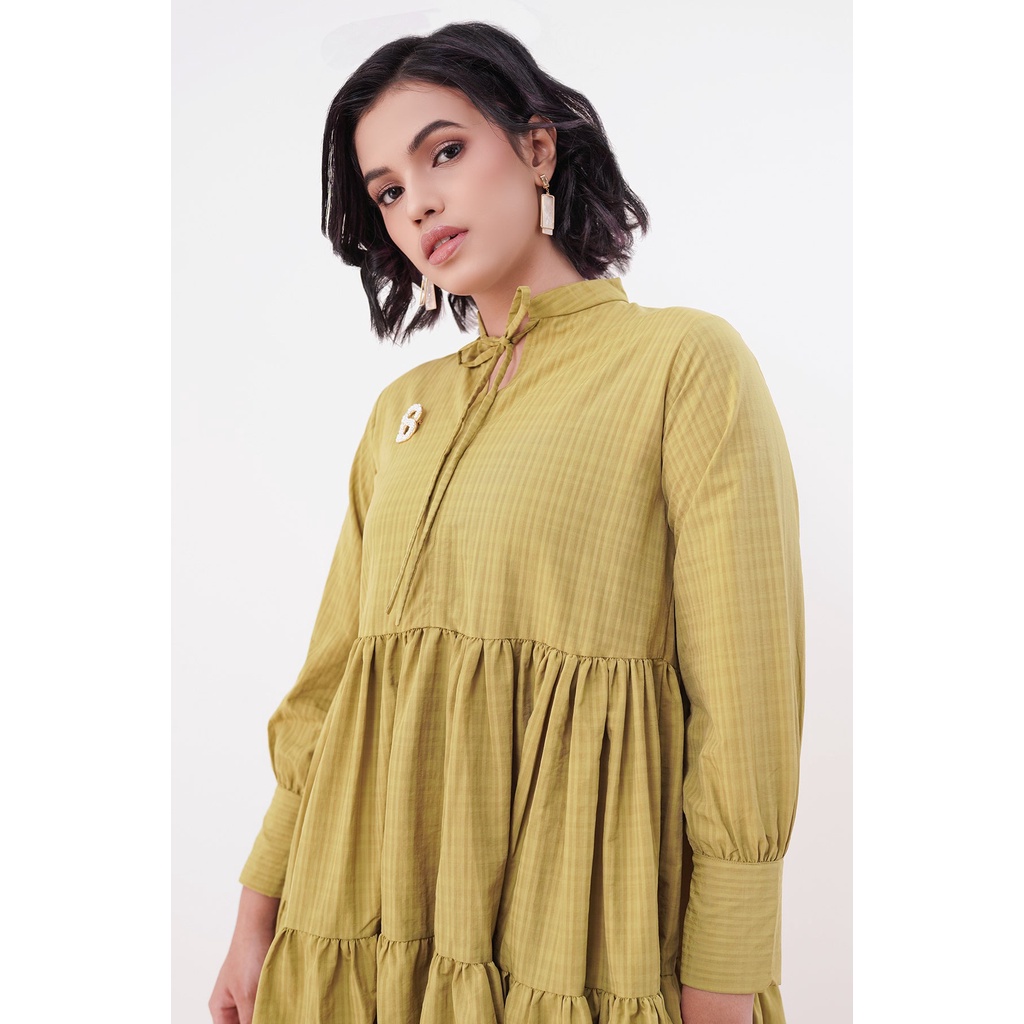 Benang Jarum - Raline Tiered Top - Green