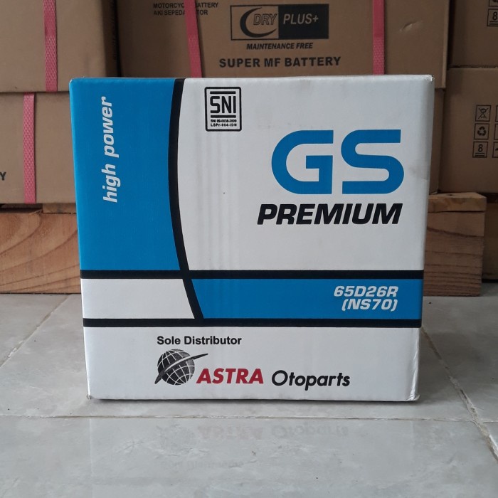 [Original] Aki Gs Astra Premium Ns70 Mobil Dyna Colt Diesel Fuso Aki Basah Limited