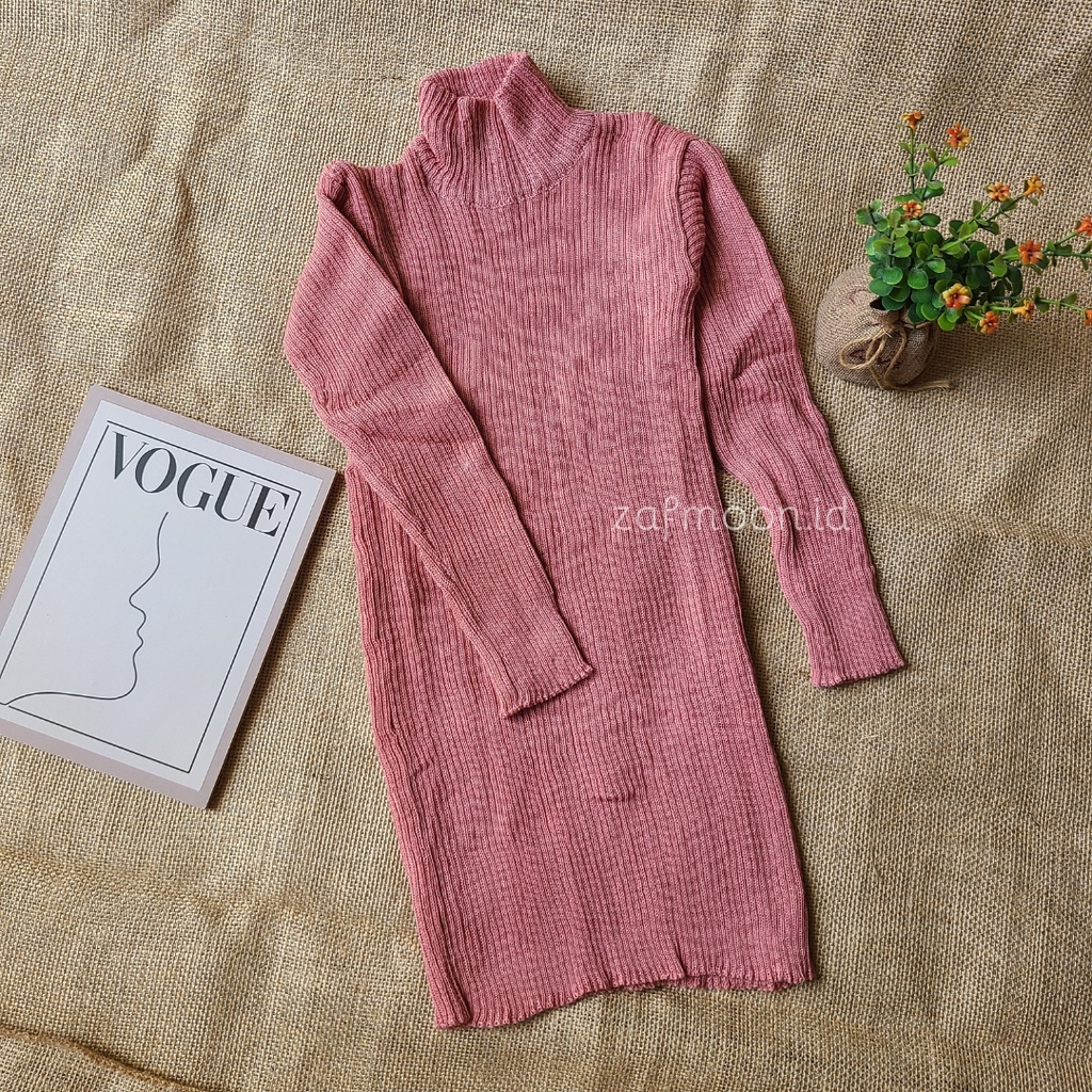 Dress Baju Rajut Anak Perempuan Lengan Panjang