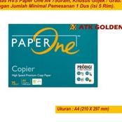 

Hot - Kertas HVS A4 75gr Paper One Khusus / .,