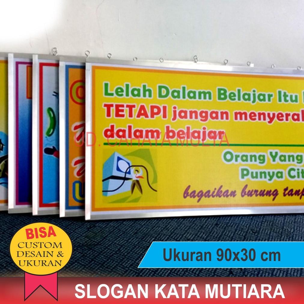 

Berkualitas! Slogan KATA-KATA MUTIARA - 120x40 cm, 2 muka ..