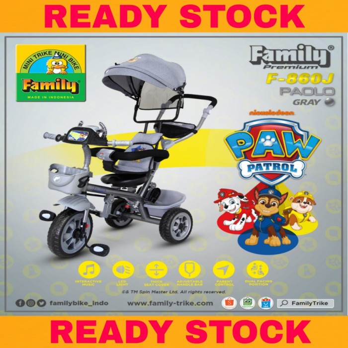✨Original Sepeda Anak Roda 3 Family F 860 J Paolo Terbatas