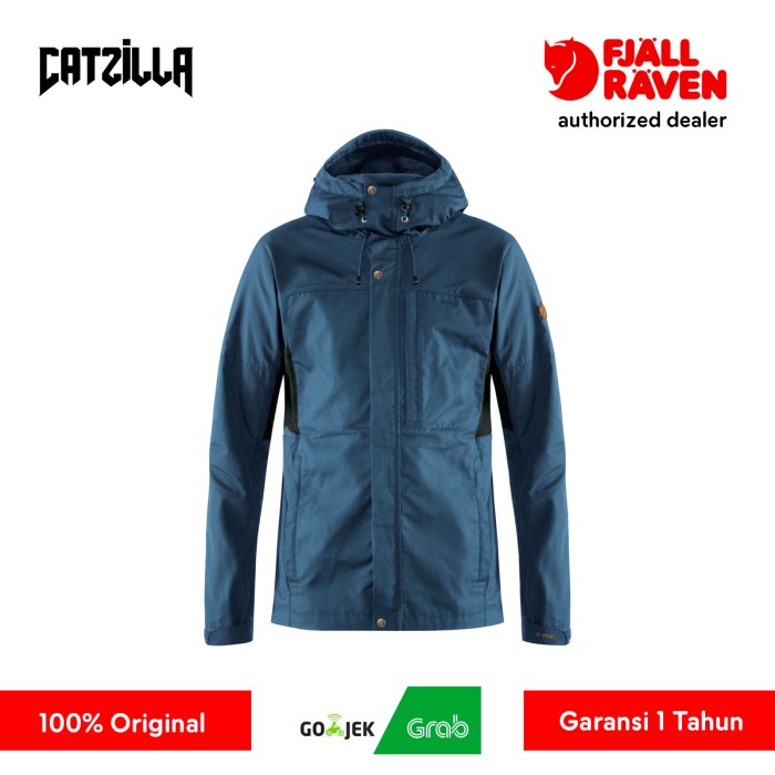 ✨Original Jaket Pria Fjallraven Kaipak Jacket Men Color Uncle Blue Dark Grey - S Terbatas