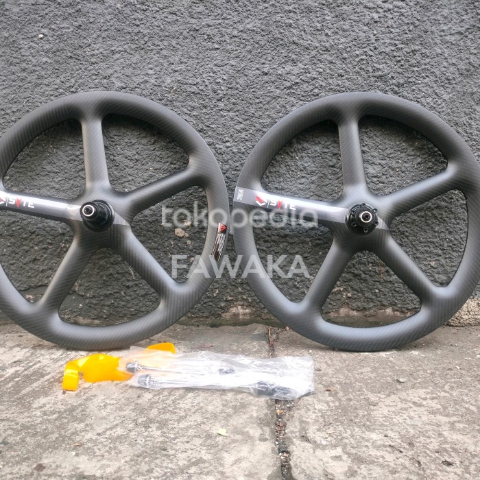 ✨Ori Wheelset 5 Spoke Carbon Syte 20 451 Disc Brake Diskon