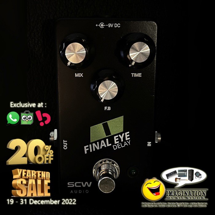✨Ori Scw Audio Final Eye Delay Effect Pedal Limited