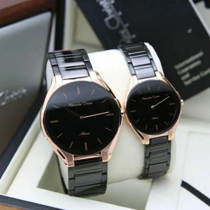 ✨Termurah Alexandre Christie Ac8610 Ac 8610 Couple Original. Black Rosegold Terbatas