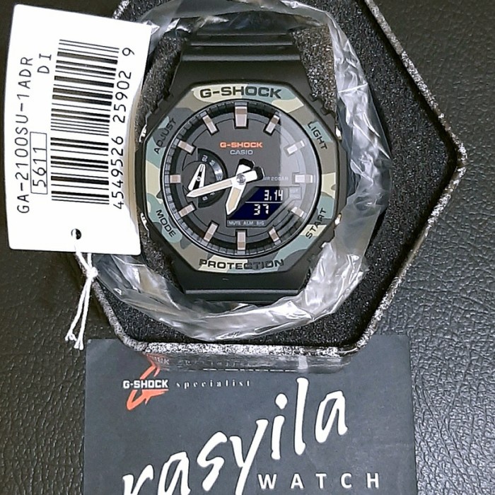 ✨Termurah Casio G-Shock Gshock Ga 2100Su / Ga2100Su - 1Adr Black Camo Berkualitas