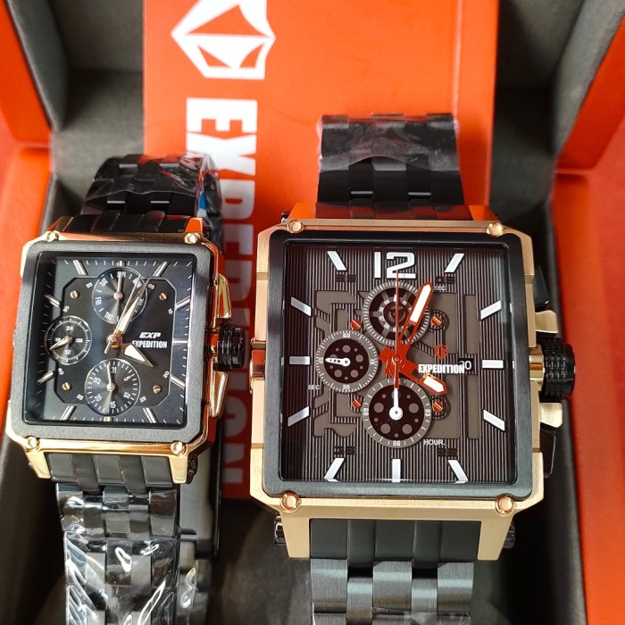 ✨Termurah Jam Couple Original Expedition Exp E 6618 M All Stainless Terbatas