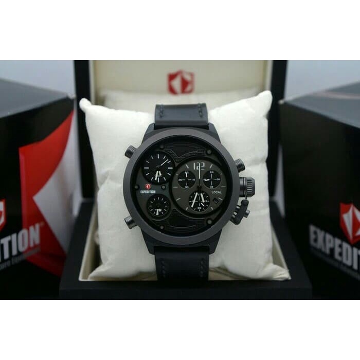 ✨Ready Jam Tangan Expedition E6396 Full Black. Garansi Resmi 1Tahun Berkualitas