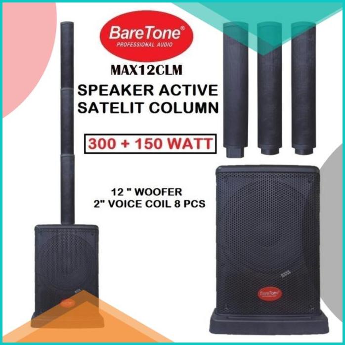 SPEAKER AKTIF SATELITE BARETONE MAX 12 CLM/ SPEAKER BARETONE BLUETOOH