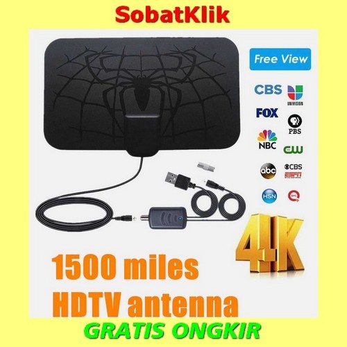 ANTENA TV PENANGKAP SIARAN DIGITAL + BOOSTER ANTENA (SUPER JERNIH)