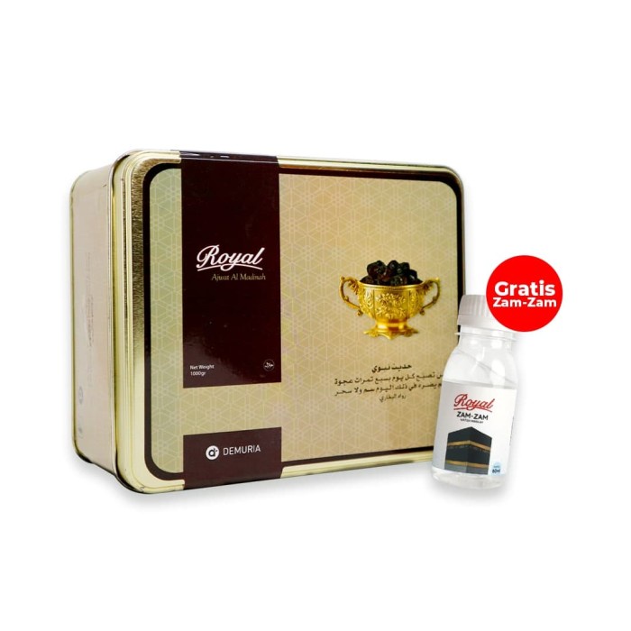 

Kurma Royal Dates Ajwa Al-Madina 850G Kurma Ajwa Premium