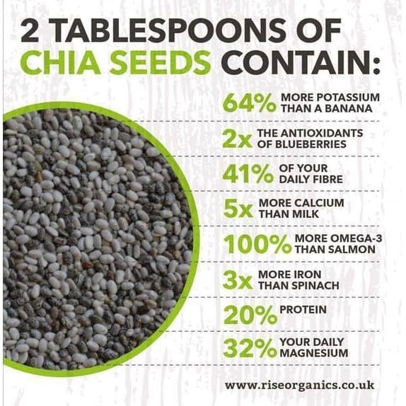 

3 Kg Biji Chia Hitam Organik I Organic Black Chia Seeds