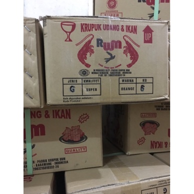 

Kerupuk Rum Gondang 5Kg / Krupuk Rum Udang & Ikan Dus / Kerupuk Rwm