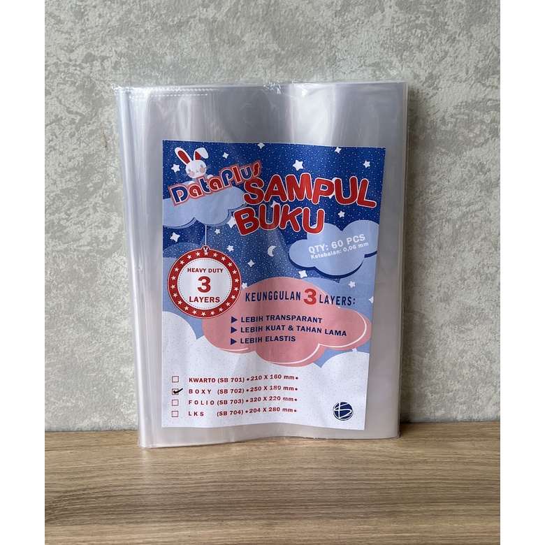

Sampul Plastik Buku Boxy