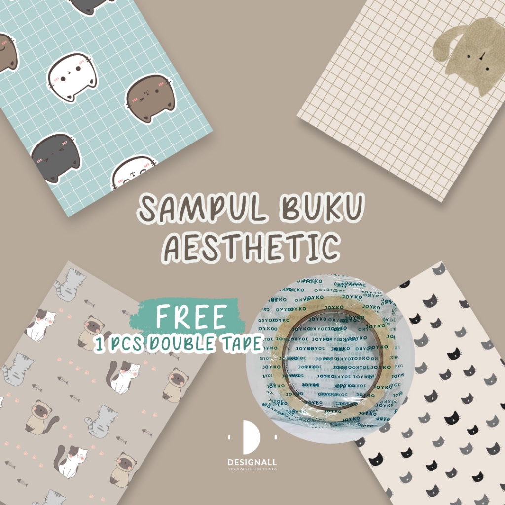 

(Isi 6 Pcs) Designall Sampul Buku Aesthetic - Sampul Buku Motif - Sampul Buku Bigboss / Sidu - Nc