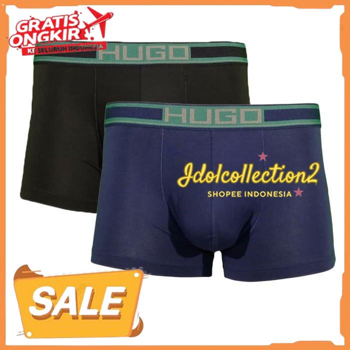 HUGO SPORT BOXER HSBX-665 - 2 PCS - MULTICOLOR - CELANA DALAM PRIA HIGHT CLASS PRODUK 