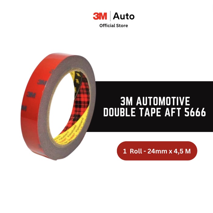 

Terbaru 3M Aft Acrylic Foam Tape 5666, Tebal: 1.1 Mm, Size: 24 Mm X 4.5 M (Double Tape Mobil) Promo