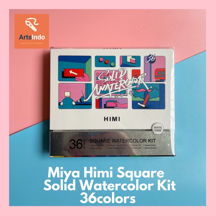 

Promo Miya Square Watercolor Kit 36 Colors