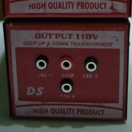 :=:=:=:=] step up down transformer 1000w / 1000 watt merk DS