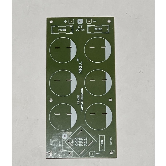 Open DS] PCB 6 elco NELC Capasitor Bank 8x17cm PS K6E NP-077