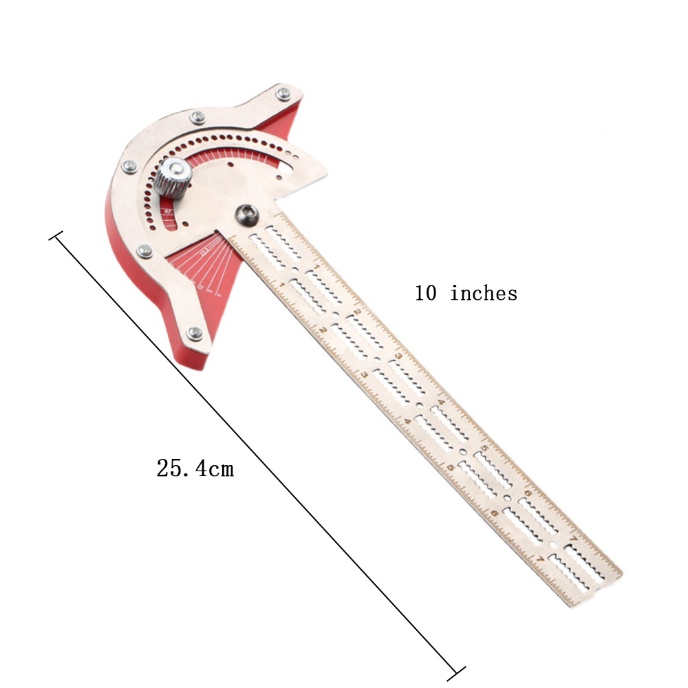 

Multifungsi Adjustable Penggaris Siku Busur Siku Tukang 10inch - Siku Carpenter Stainless